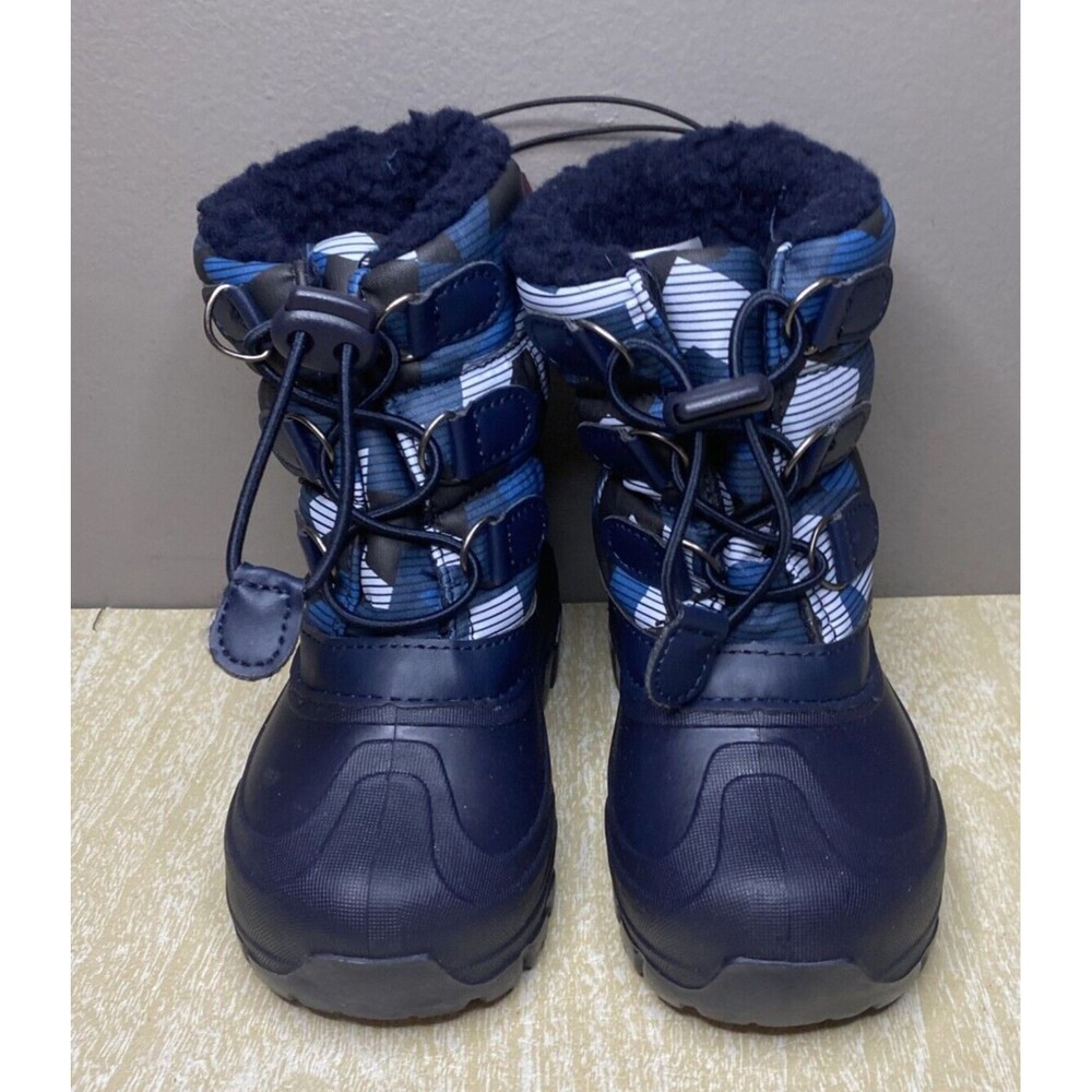 MEMBERS MARK KIDS SNOW BOOTS -10 Degree Cold Rating Blue Size 7/8
